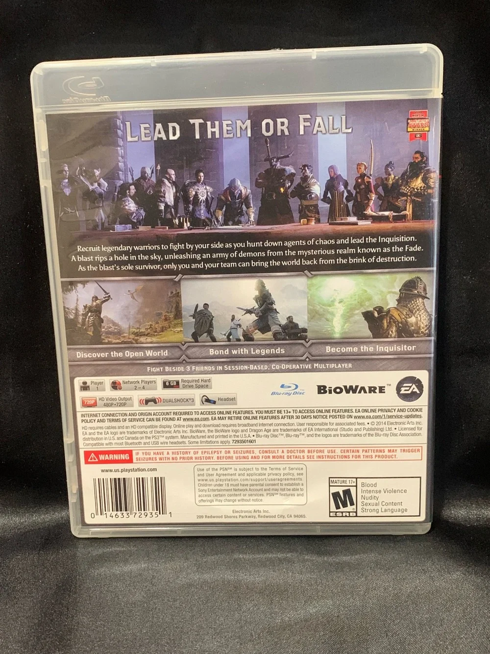 DRAGON AGE INQUISITION PS3 Video Game Rated M EUC